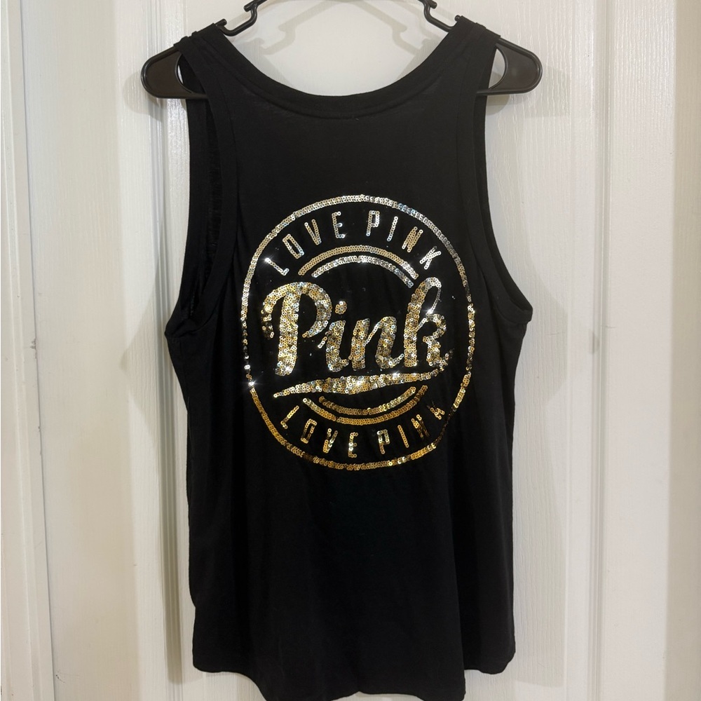 Victoria’s Secret PINK tank top with sequins, size L